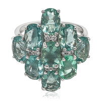Anello in argento con Fluorite Braldu