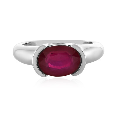 Anello in argento con Rubino del Madagascar