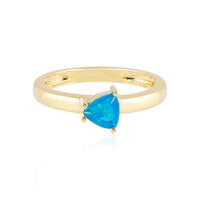 Anello in argento con Opale Blu dell'Etiopia