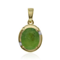 Ciondolo in oro con Opale Verde Brasiliano (Tenner Diniz)