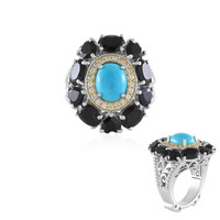 Anello in argento con Turchese Sleeping Beauty (Dallas Prince Designs)