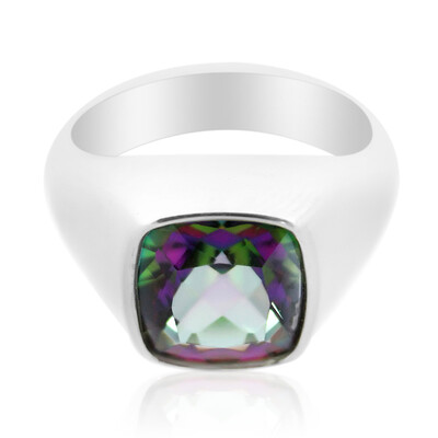 Anello da uomo in argento con Quarzo Mistico