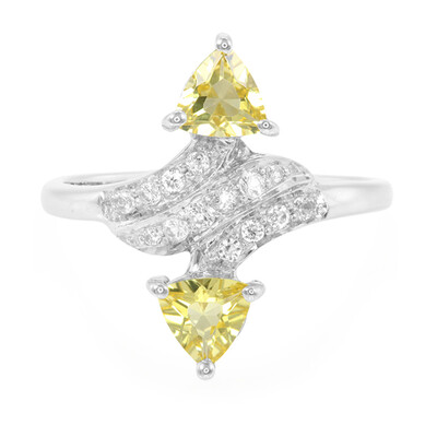 Anello in argento con Berillo Giallo