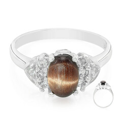 Anello in argento con Occhio di Tigre Rosso