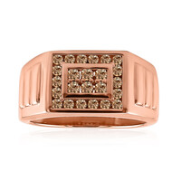 Anello da uomo in oro con Diamante Rose de France SI1 di Argyle