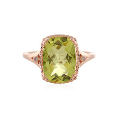 Anello in argento con Quarzo Limone