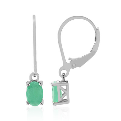 Orecchini in argento con Smeraldo Brasiliano