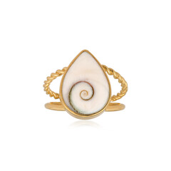 Anello in argento con Occhio di Shiva (Bali Barong)