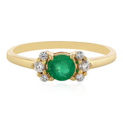 Anello in oro con Smeraldo Zambia