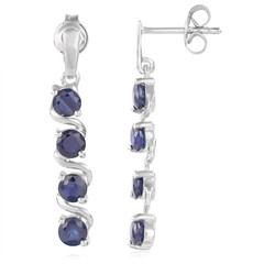 Orecchini in argento con Zaffiro Blu