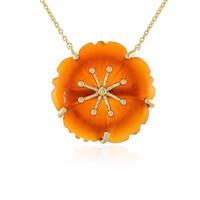 Collana in argento con Corniola