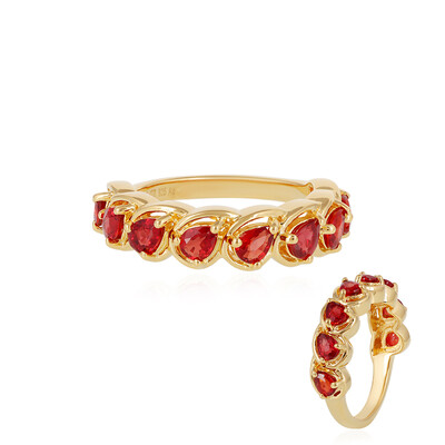 Anello in argento con Rubino Tanzania