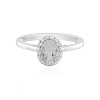 Anello in argento con Topazio Bianco