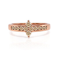 Anello in oro con Diamante Rose de France SI1 di Argyle