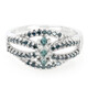 Anello in argento con Diamante Fancy