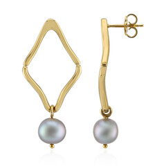 Orecchini in argento con Perla d'Acqua Dolce Argentata (TPC)