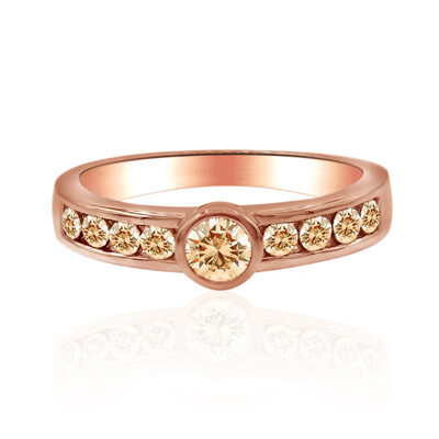 Anello in oro con Diamante Rose de France SI1 di Argyle (Annette)
