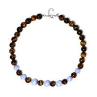 Collana in argento con Agata Blue Lace