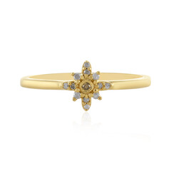 Anello in argento con Diamante Champagne I3