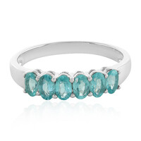 Anello in argento con Apatite Blu
