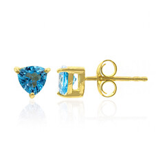 Orecchini in argento con Topazio Blu Svizzero