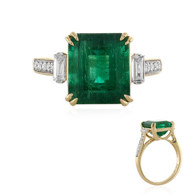 Anello in oro con Smeraldo Zambia AAA (D'vyere)