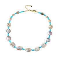 Collana in argento con Perla Keshi