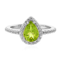 Anello in argento con Peridoto Jilin