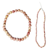 Parure in argento con Rodonite