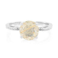 Anello in argento con Quarzo Rutilato