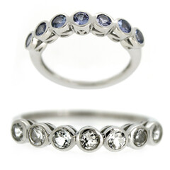 Anello in argento con Tanzanite