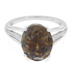 Anello in argento con Quarzo Dinosauro