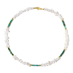 Collana in argento con Quarzo Bianco