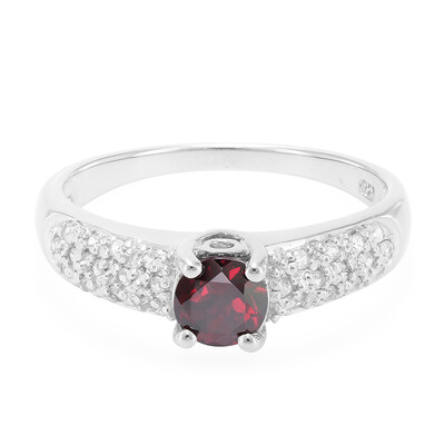 Anello in argento con Rodolite Brasiliana