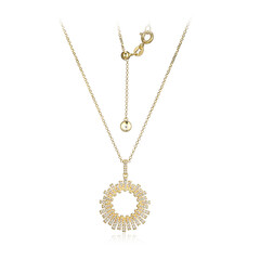 Collana in argento con Topazio Bianco