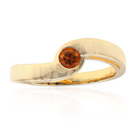 Anello in oro con Spessartina Californiana (Amanda Adkins)