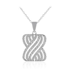 Collana in argento con Diamante I3 (I)