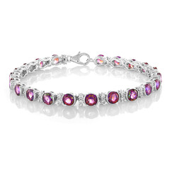 Bracciale in argento con Topazio Mistico Porpora