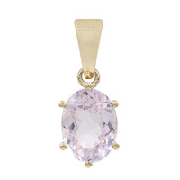 Ciondolo in oro con Kunzite