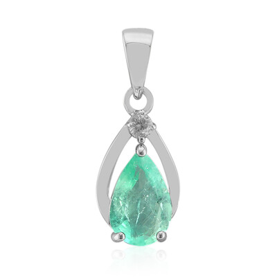 Ciondolo in argento con Smeraldo Etiope