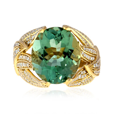 Anello in oro con Ametista Verde Rio Grande (de Melo)