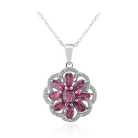 Collana in argento con Granato Malaya