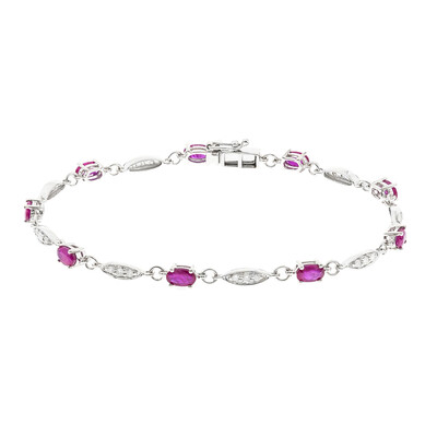 Bracciale in oro con Rubino Mozambico AAA (CIRARI)