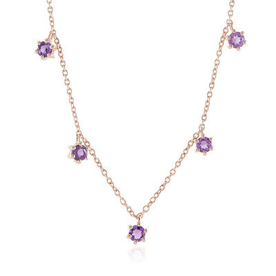 Collana in argento con Ametista Rose de France