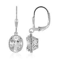 Orecchini in argento con Topazio Bianco