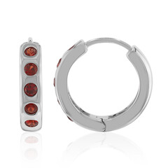 Orecchini in argento con Rubino Tanzania