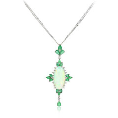 Collana in oro con Opale di Welo AAA (CIRARI)