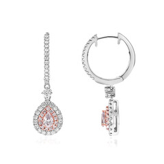 Orecchini in oro con Diamante Rosa I1 (CIRARI)