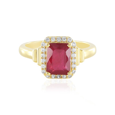 Anello in argento con Rubino del Madagascar