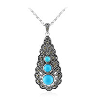 Collana in argento con Turchese Arizona
